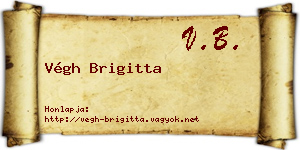 Végh Brigitta névjegykártya